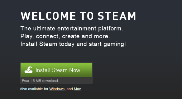 「Steamを再インストールします」