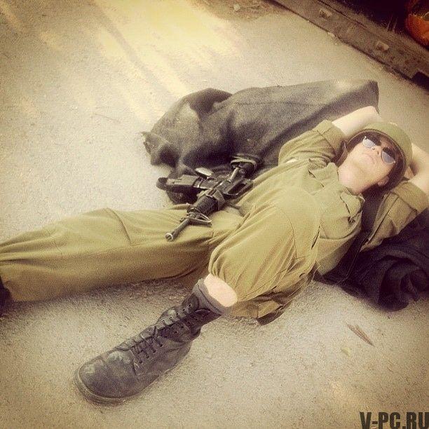 Instagramのイスラエル兵