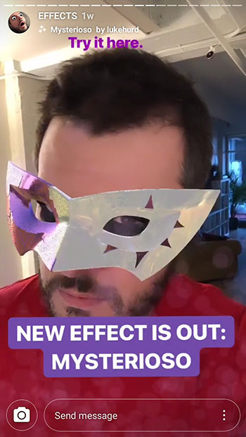 「Instagramに新しいマスクを追加する方法」