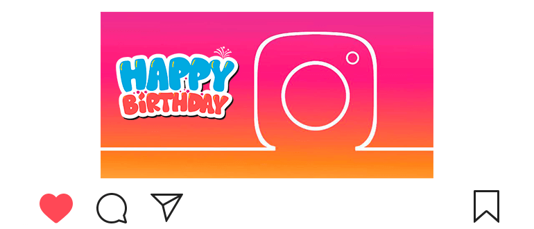 「Instagramでお誕生日おめでとう」